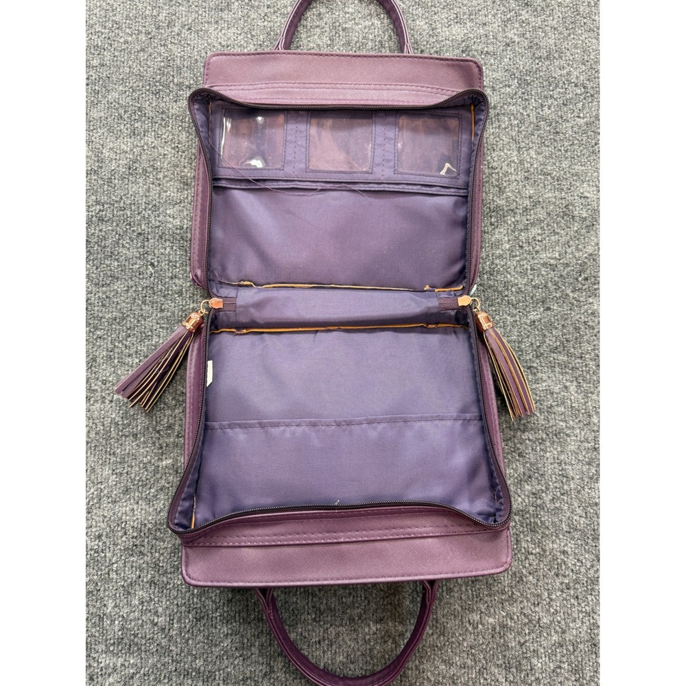 Blessed Bible Cover Case Purse Women's OS Purple Floral Watercolor Tassel Tote - Picture 8 of 9